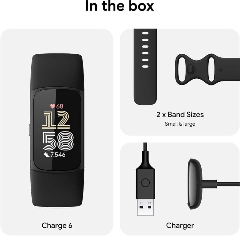 Google Fitbit Charge 6 - Monitor de actividad física - Obsidiana/Negro - imagen 6