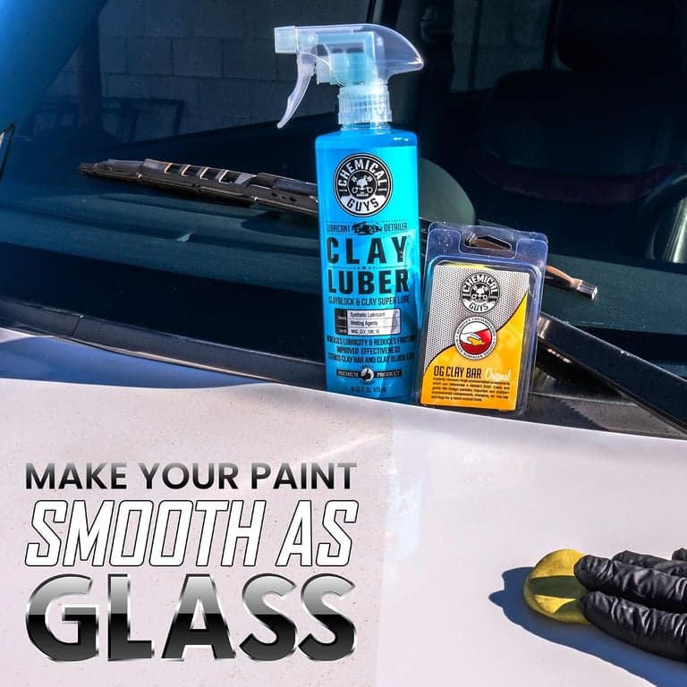 Chemical Guys, Kit combinado de barra de arcilla y Luber para pintura lisa, juego de 6 piezas - imagen 6