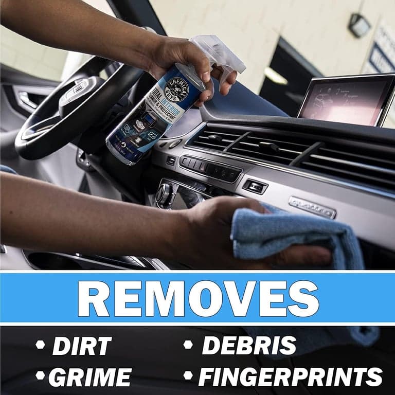 Chemical Guys, Kit de limpieza interior de coche de 9 piezas, limpiador, gel, cepillos | Gel de limpieza de coche Sticky Icky, cepillos de detallado y toallas de microfibra, paquete completo de limpieza y refresco interior de coche - imagen 2