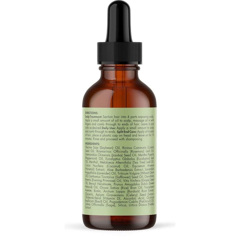 Mielle Organics Aceite para el Cabello de Romero y Menta con Biotina, 2 oz - imagen 6