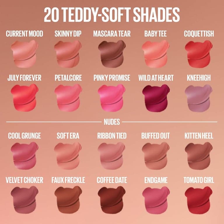 MAYBELLINE Super Stay Teddy Lip Tint, lápiz labial mate de larga duración para hasta 12 horas de uso, Pinky Promise, 1 unidad - imagen 4