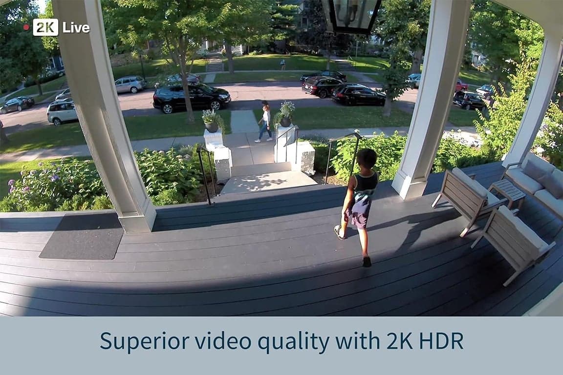 Arlo Pro 4 Spotlight Camera - 1 paquete - Seguridad inalámbrica, video 2K y HDR, visión nocturna a color, audio bidireccional, conexión directa a WiFi sin necesidad de hub, VMC4050P - Blanco (Renovado) - vista alternativa