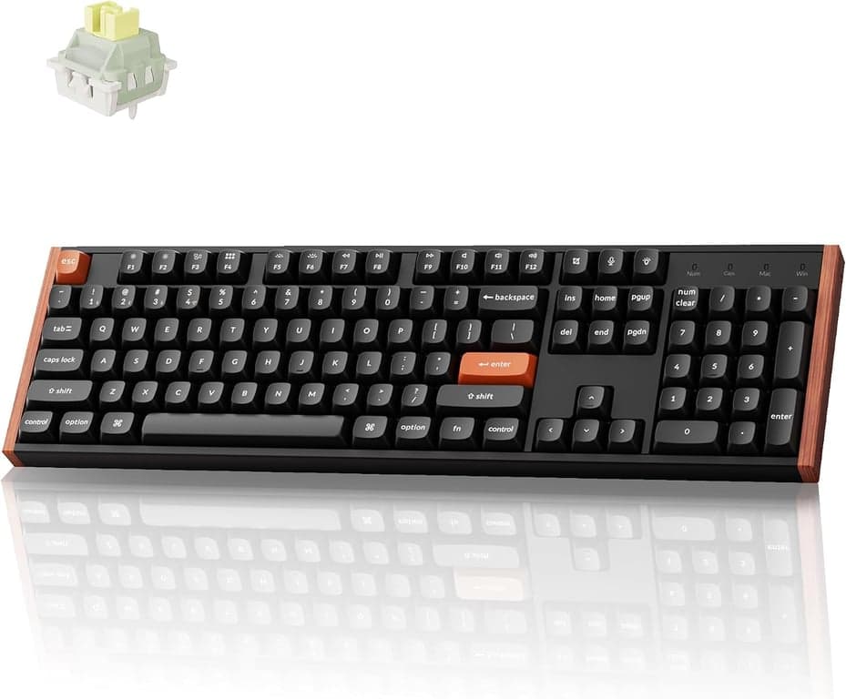 Teclado inalámbrico Keychron K10 HE de tamaño completo con efecto Hall, gatillo rápido