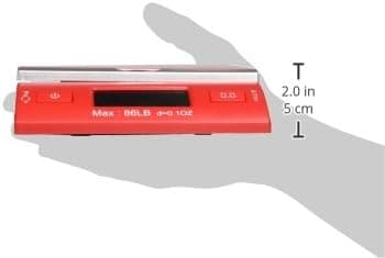 Accuteck DreamRed Báscula postal digital de 86 Lbs de envío con adaptador USB y CA, Edición limitada - imagen 2