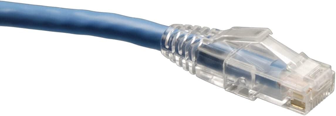 Cable de conexión Tripp Lite Cat6 Gigabit de conductor sólido sin enganches (RJ45 M/M) - Azul, 75 pies (N202-075-BL)