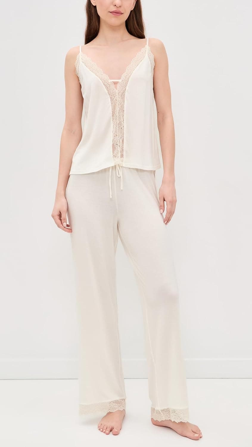 Conjunto de pijama de camisola y pantalones Lara para mujer Eberjey - vista alternativa