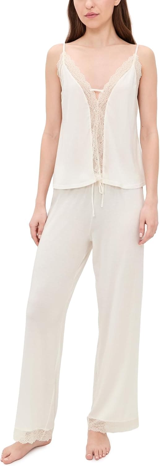 Conjunto de pijama de camisola y pantalones Lara para mujer Eberjey