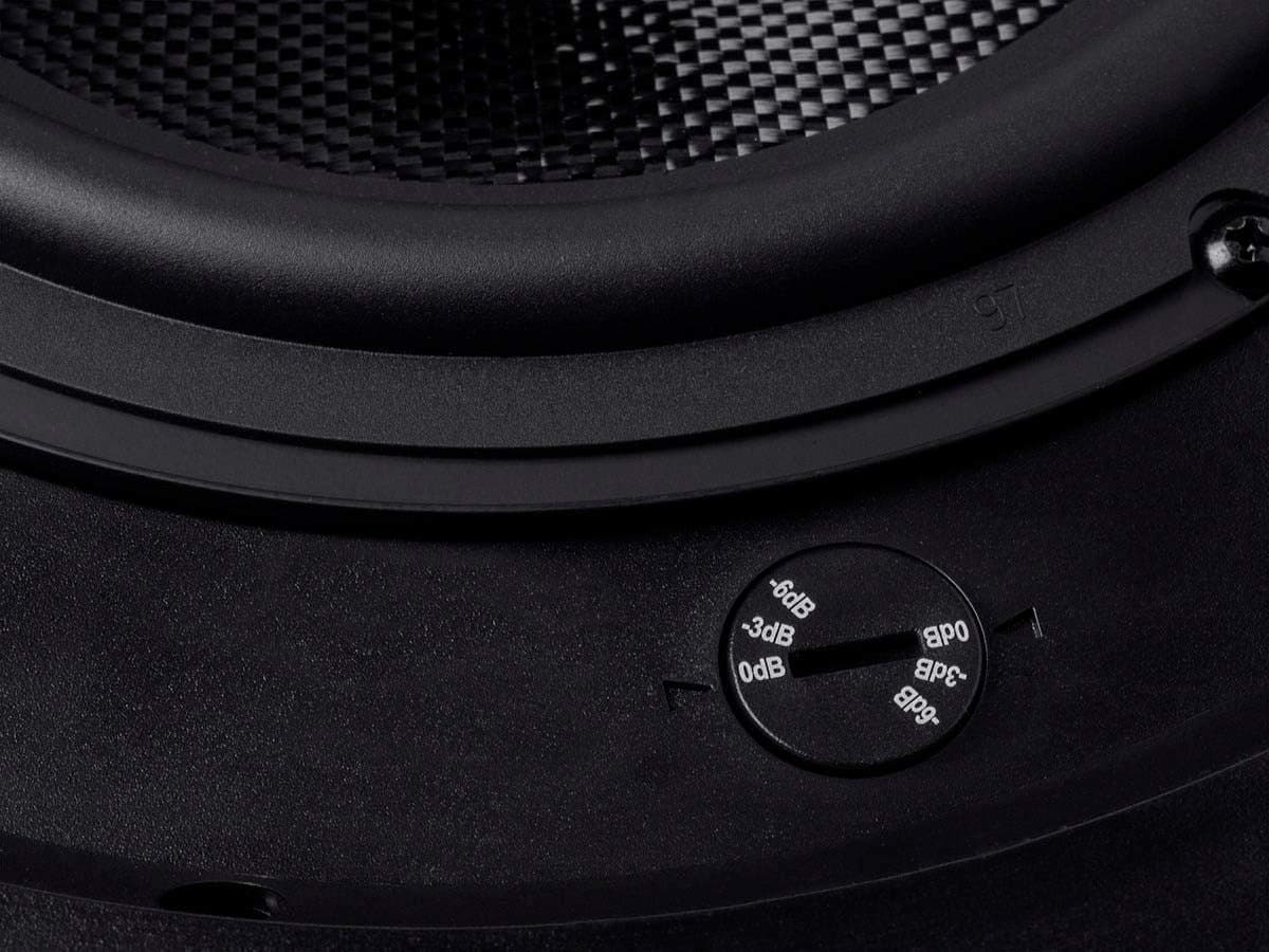 Monoprice Alpha Altavoces de Techo de 2 Vías - 6.5 Pulgadas (Par) Fibra de Carbono, Rejilla Magnética Pintable, Más Sonido con Menos Potencia, No Angulados, 8 Pulgadas, Negro - imagen 4