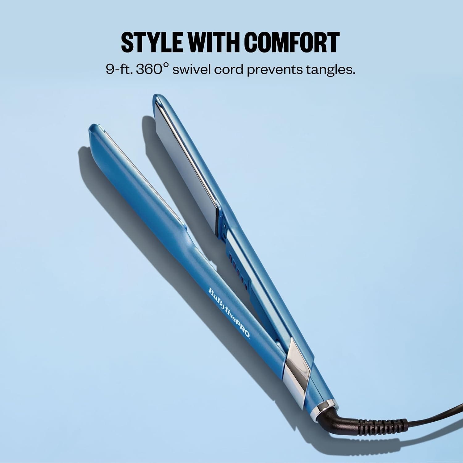 BabylissPRO Nano Titanium Plancha de Pelo Ultra-Delgada, para Todo Tipo de Cabello - imagen 5