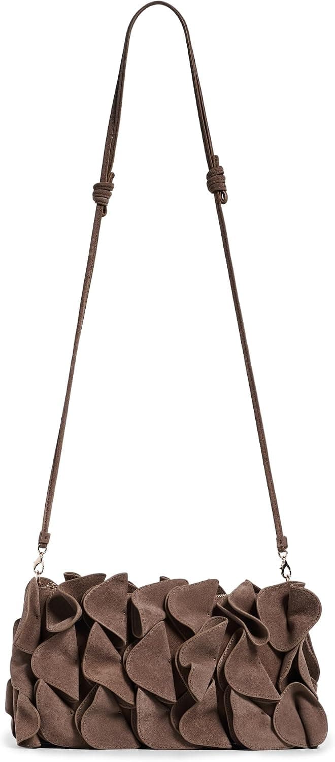 Bolso de mano de gamuza con flores para mujer FARM Rio