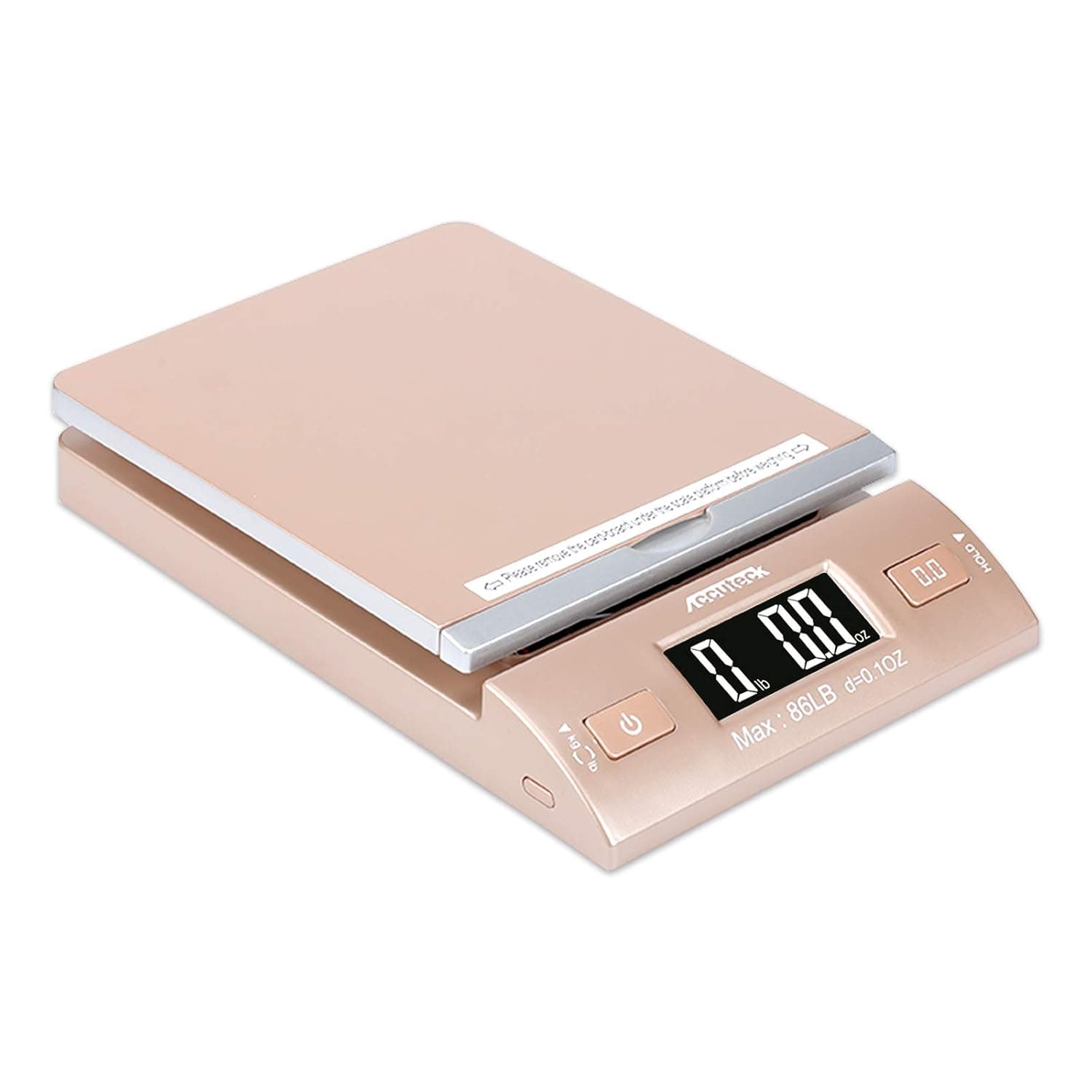 Báscula postal digital Accuteck Gold de 86 libras con baterías y adaptador de CA - vista alternativa