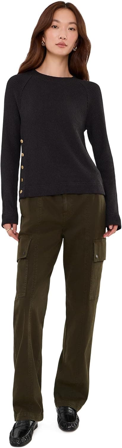 NIC+ZOE Petite Side Button Waffle Top - vista alternativa