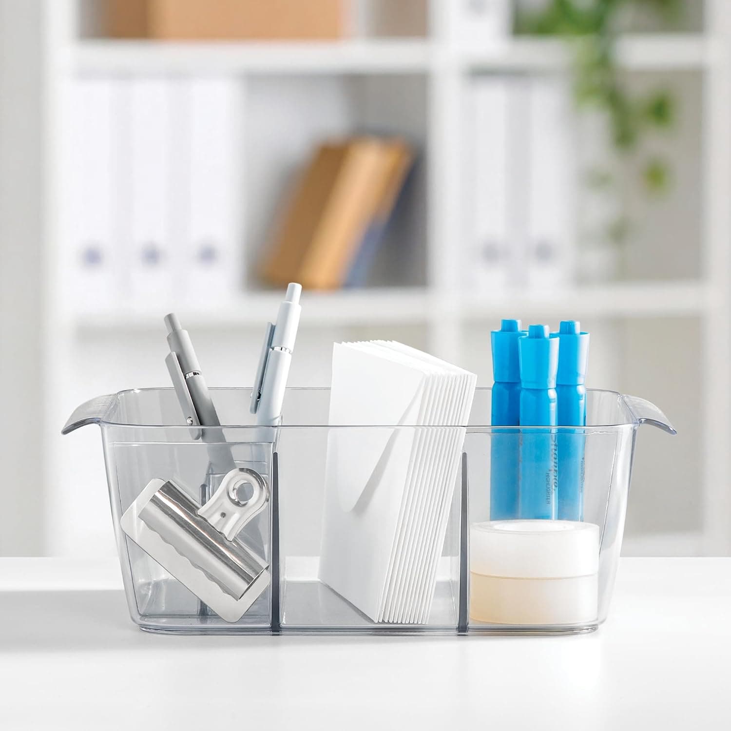 Organizador de maquillaje iDesign, juego de 2, transparente - imagen 5