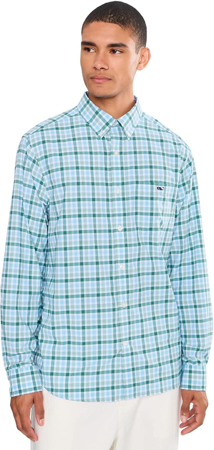 Camisa Plaid Featherweight Performance de vineyard vines