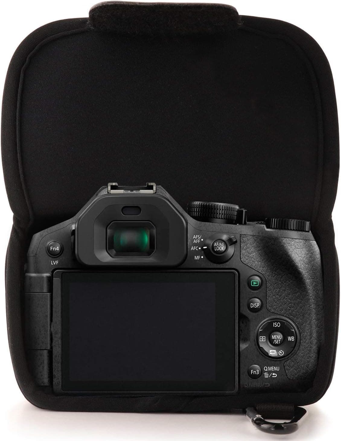 MegaGear ''Ultra Light'' Funda de Neopreno para Cámara con Mosquetón para Digital Panasonic Lumix DMC-FZ300 (Negro) (MG626), Cuero PU - imagen 4