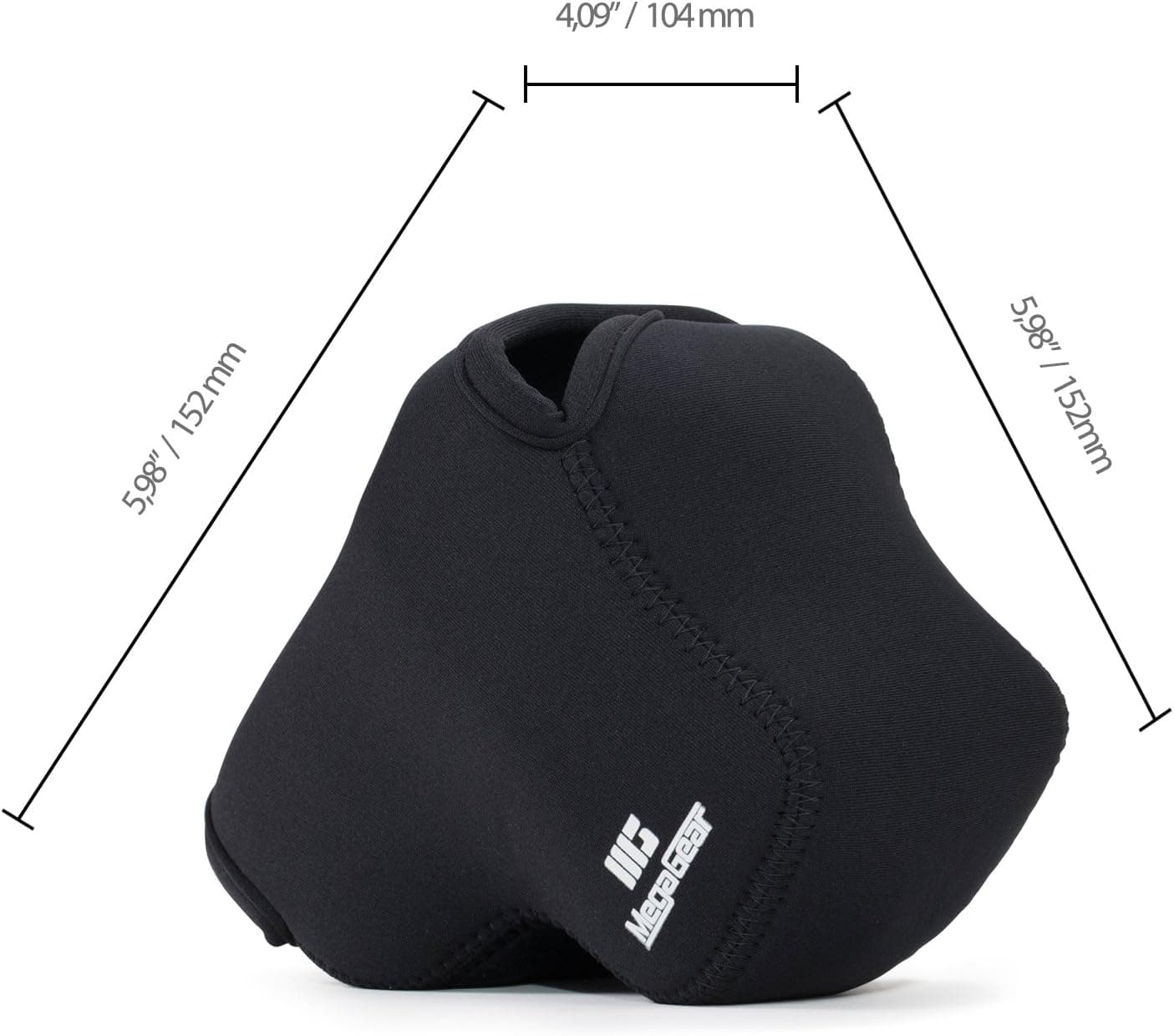 MegaGear ''Ultra Light'' Funda de Neopreno para Cámara con Mosquetón para Digital Panasonic Lumix DMC-FZ300 (Negro) (MG626), Cuero PU - vista alternativa