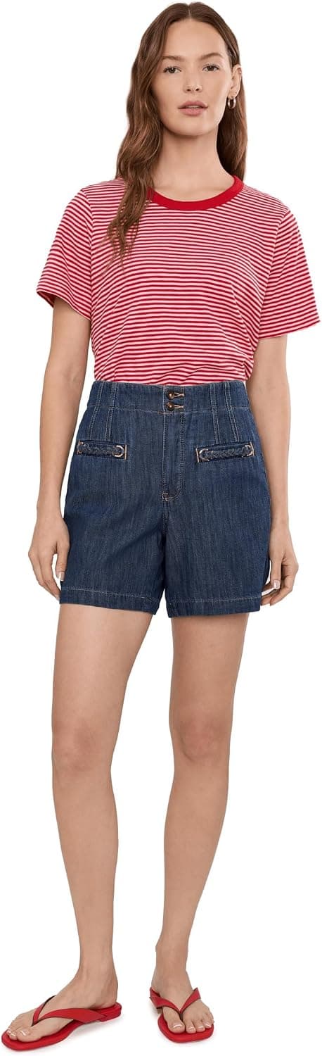 NYDJ Women's Kayla Shorts in Medium Indigo - vista alternativa