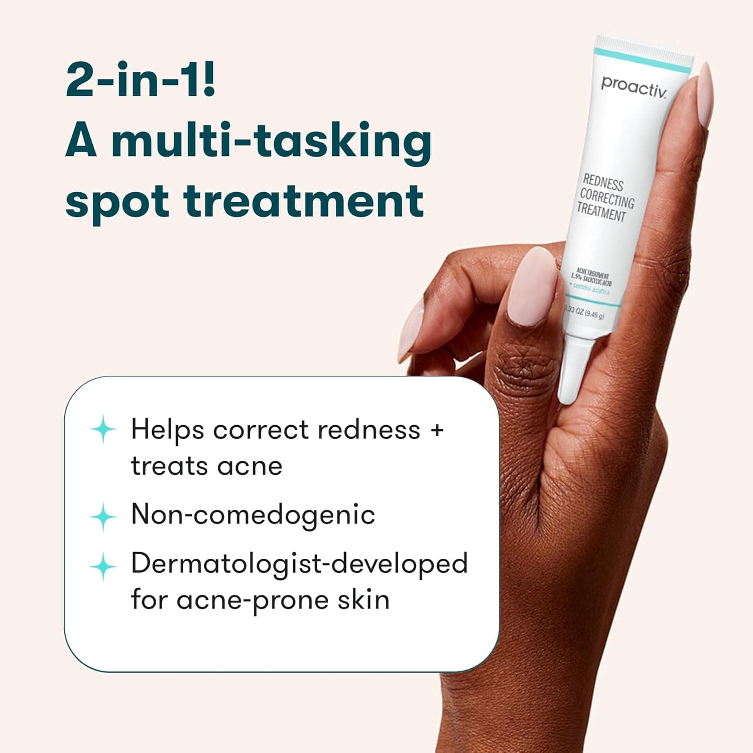 Dúo de tratamiento para el acné Proactiv - Gel disolvente de puntos negros + Tratamiento localizado corrector de rojeces, limpia y previene brotes con ácido salicílico, formulado para piel propensa al acné - imagen 2