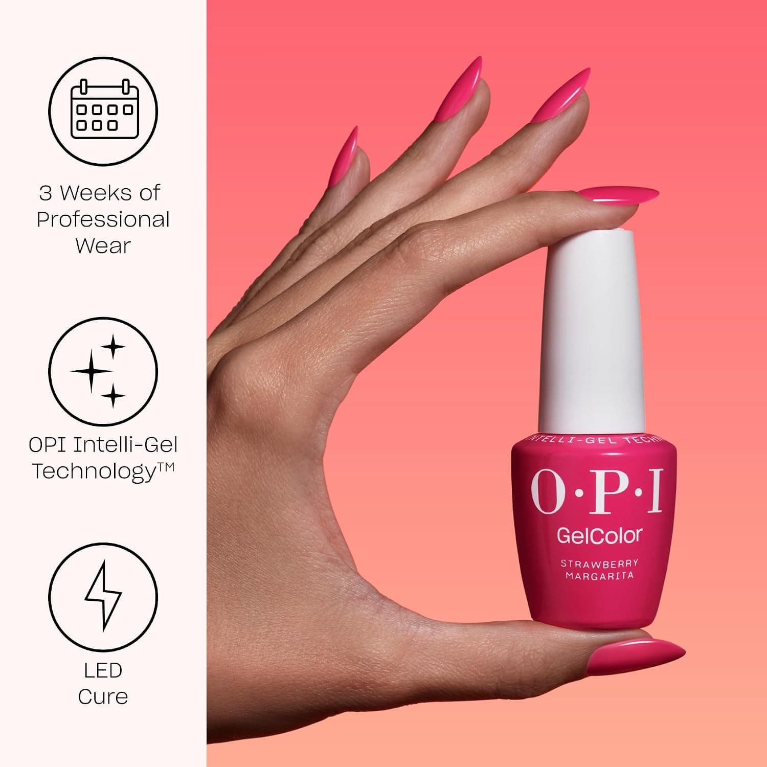 OPI GelColor | Tonos Crema Opacos y Gelatina Translúcida | Esmalte de Uñas en Gel de Larga Duración, Curado UV con Alto Brillo | Vegano y Libre de HEMA | Colección Make 'Em Jelly! | Verano 2025 - imagen 2