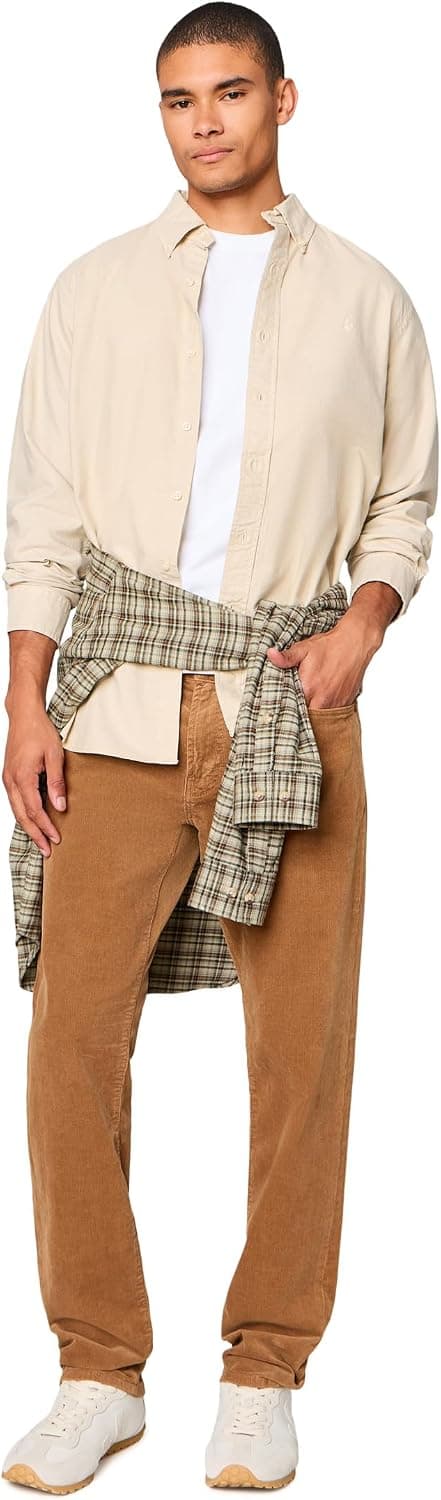 Liverpool Los Angeles, Hombre, Kingston Modern Straight Stretch Corduroy, Sienna, Talla: 36, Entrepierna: 32 - vista alternativa