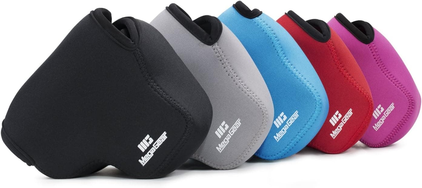 MegaGear ''Ultra Light'' Funda de Neopreno para Cámara con Mosquetón para Digital Panasonic Lumix DMC-FZ300 (Negro) (MG626), Cuero PU - imagen 7