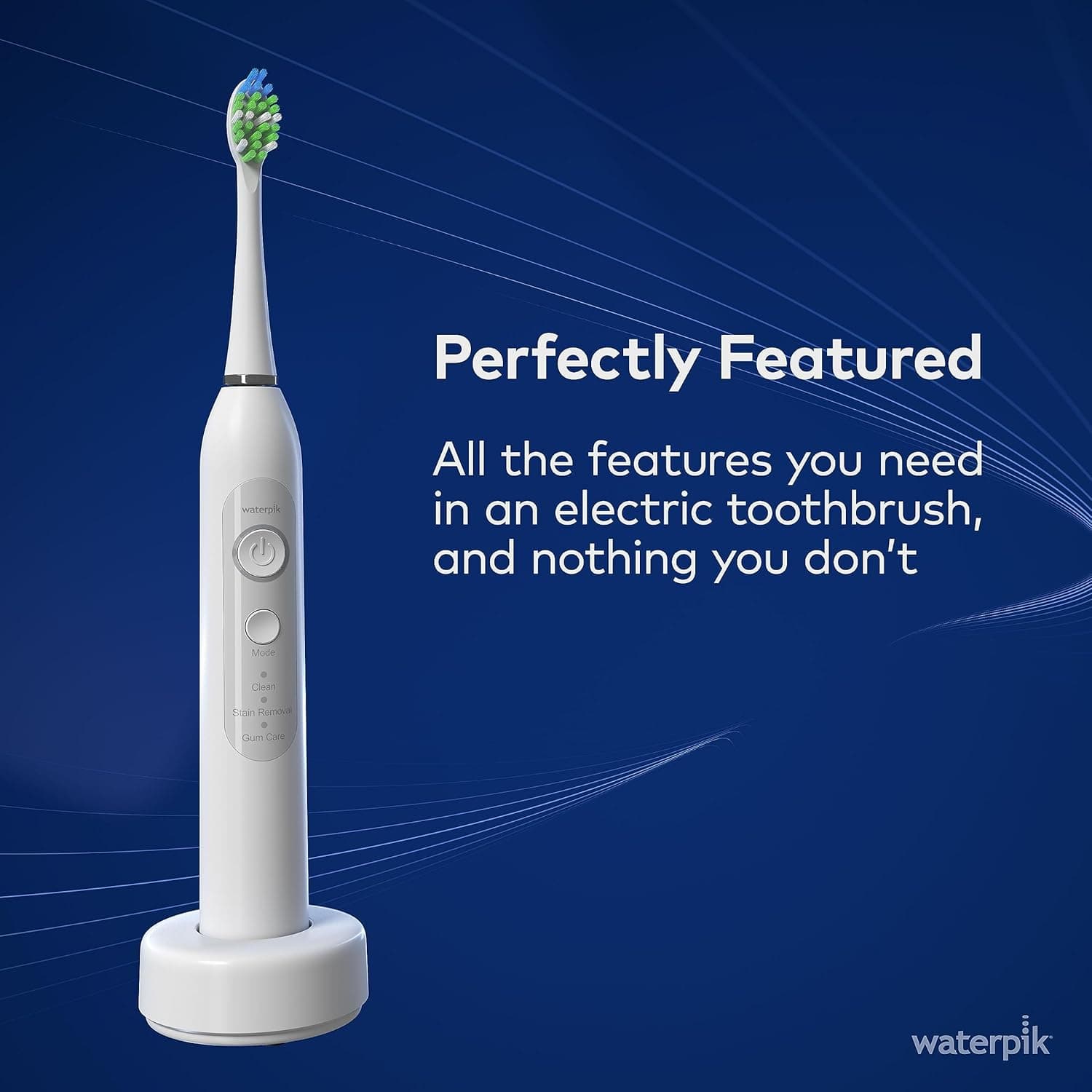 Waterpik Cordless Pearl y Sensonic Cepillo de Dientes Eléctrico Recargable y Combinación de Irrigador Bucal, Cuidado Dental Completo para Dientes, Encías, Frenillos y Viajes – Aceptado por la ADA, Blanco - imagen 4