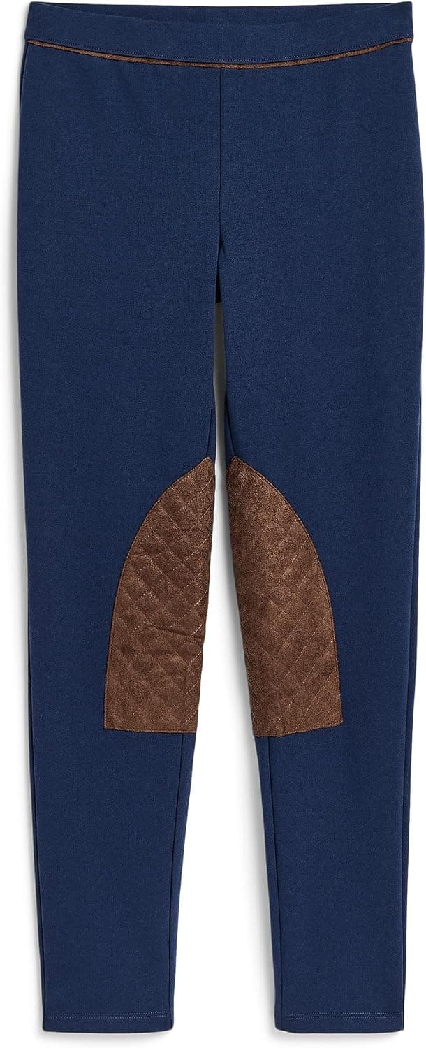 Janie and Jack Girls Riding Pant Leggings (Niña pequeña/Niña/Niña grande) Azul marino 6 Talla única Niña
