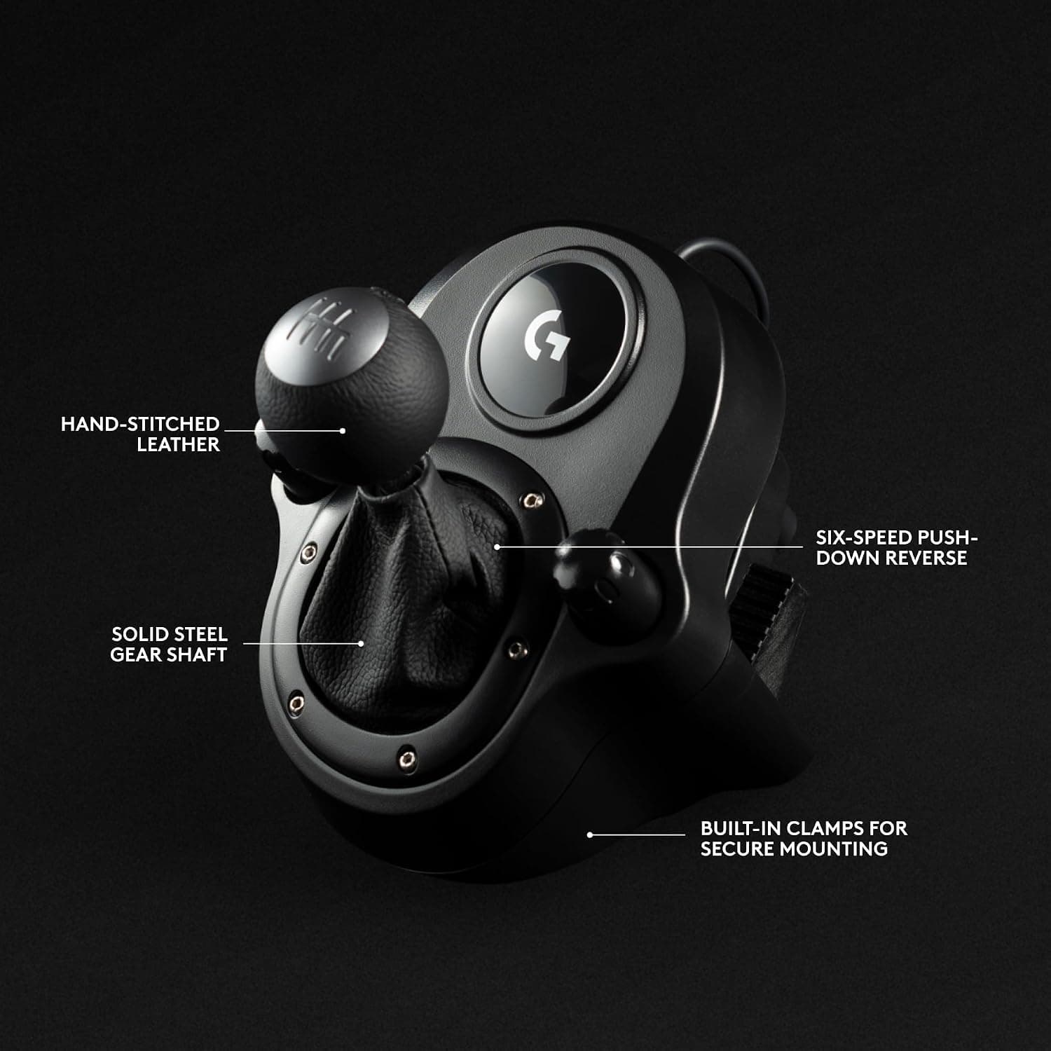 Volante y pedales Logitech G920 Driving Force con Feedback + palanca de cambios G - Xbox Series X|S, One y PC, Mac - Negro - imagen 6