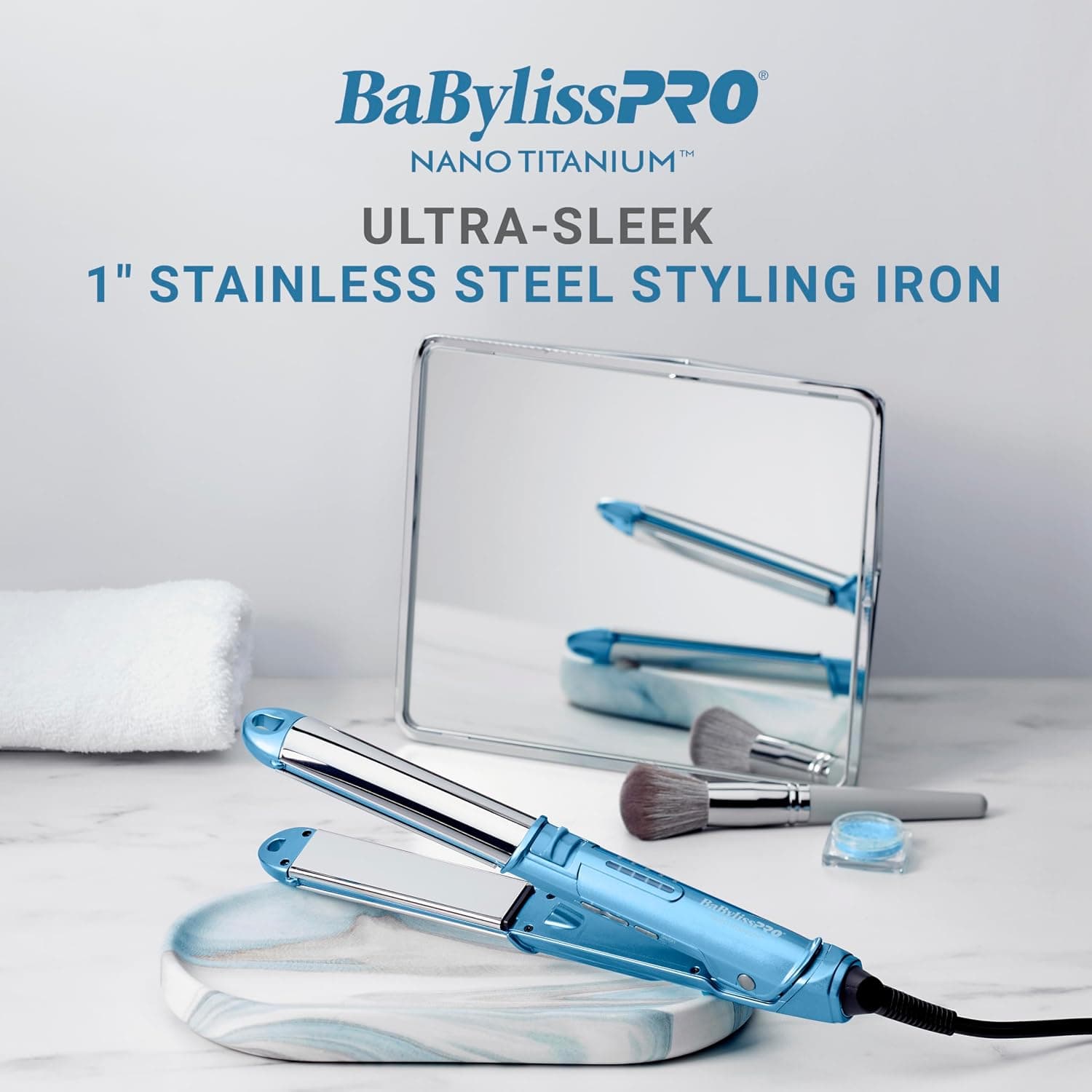 BaBylissPRO Ultra Sleek Styling Iron, plancha 3 en 1, rizador, ondulador, 1" - vista alternativa