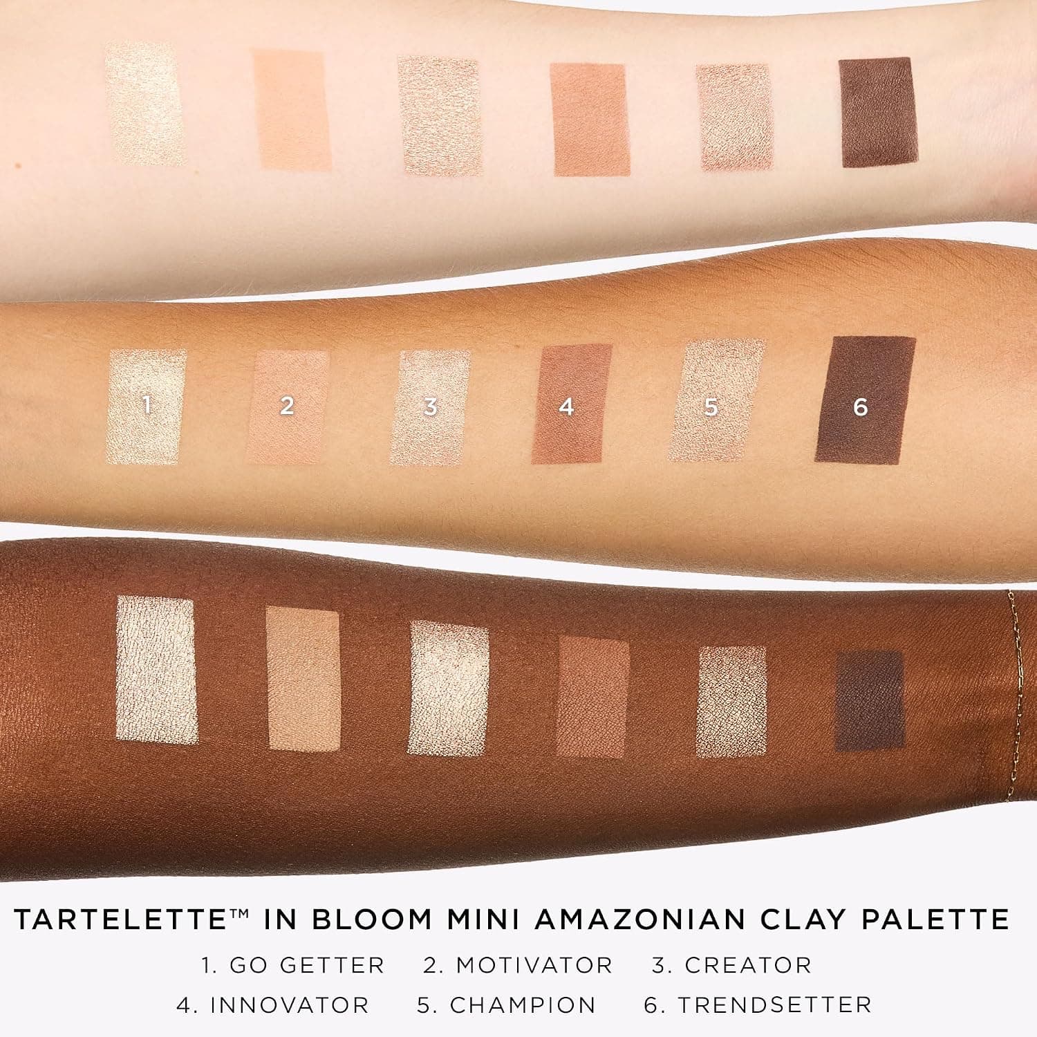 tarte tartelette in bloom mini paleta de arcilla amazónica – Paleta de sombras de ojos con tonos bronce neutros brillantes y mate, pigmento de larga duración, fórmula ligera difuminable, libre de crueldad animal - imagen 3