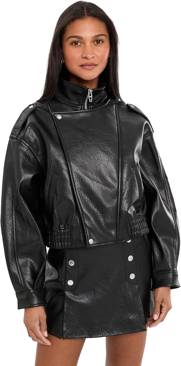 Chaqueta de cuero vegano Night Moves de Blank NYC