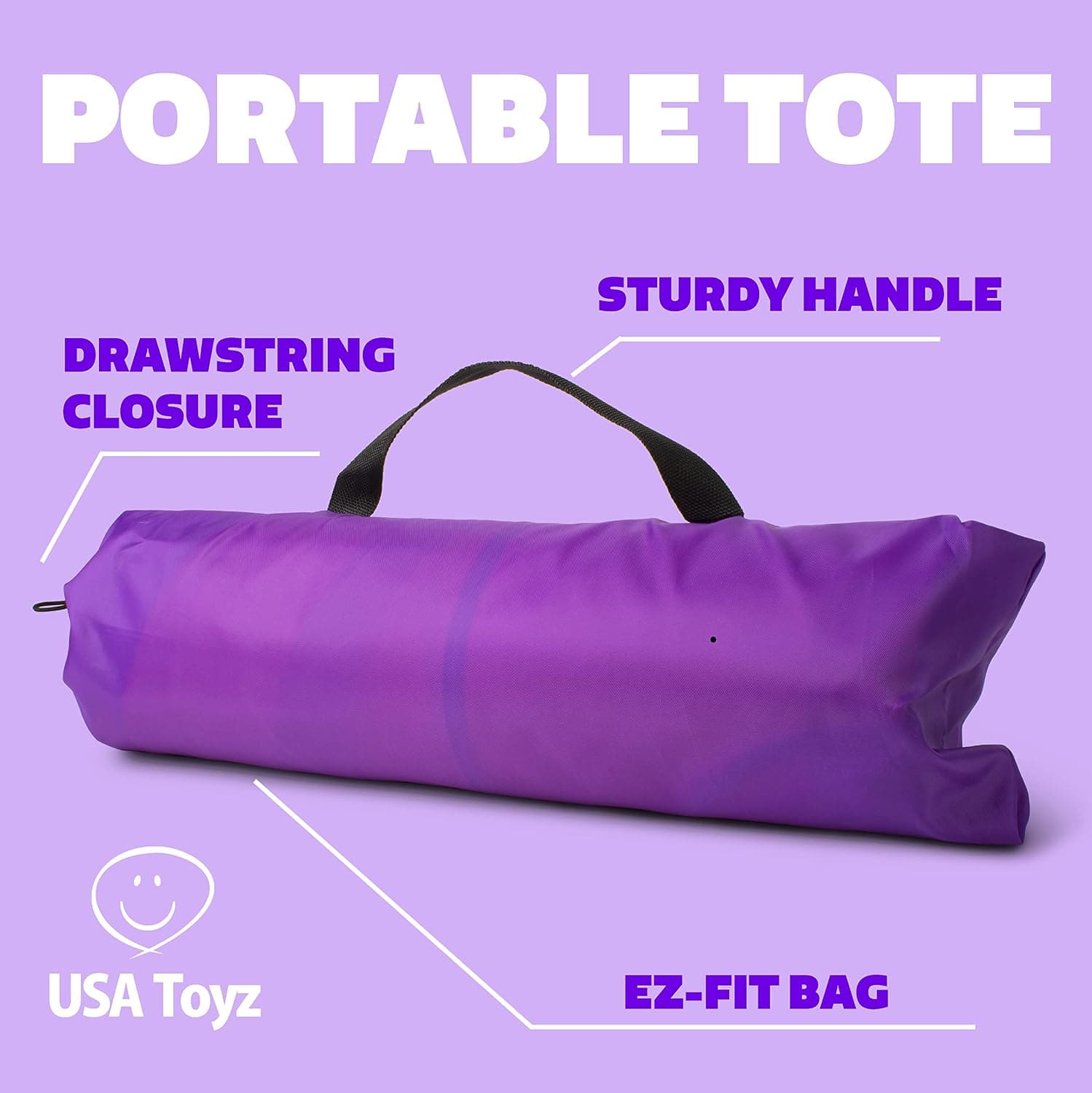 USA Toyz Happy Hut Teepee Tent para Niños - Tiendas de Juego Pop Up Interiores para Niños, Niñas, Pequeños con Bolsa de Almacenamiento Portátil (Rosa) - imagen 6