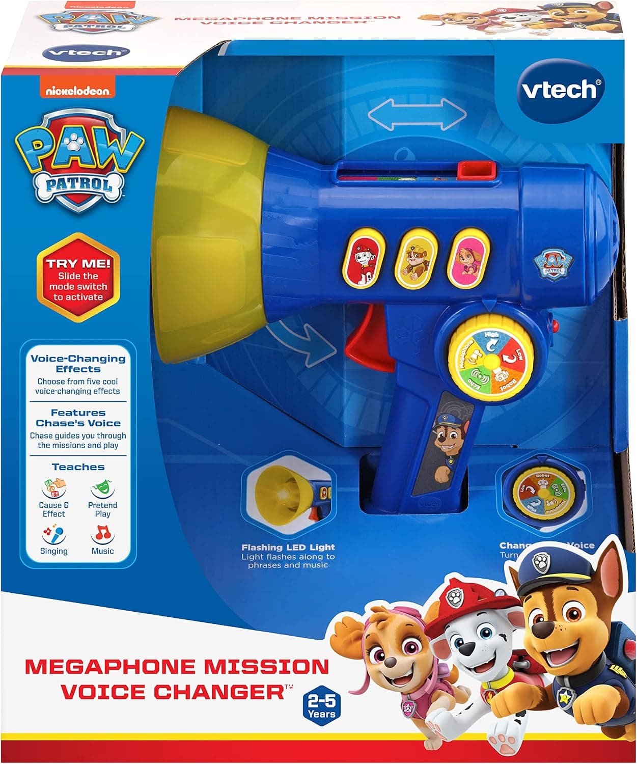 VTech PAW Patrol Megaphone Mission Voice Changer, Azul - imagen 4