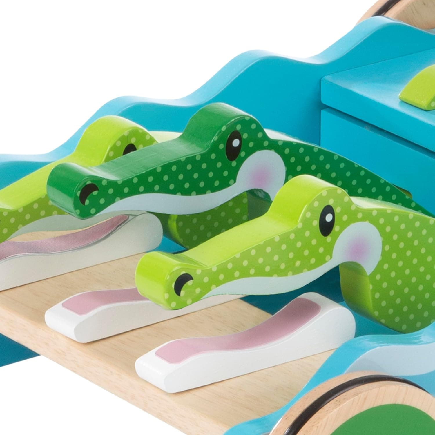 Melissa & Doug First Play Chomp and Clack Alligator Andador de Madera y Juguete de Empuje - imagen 3