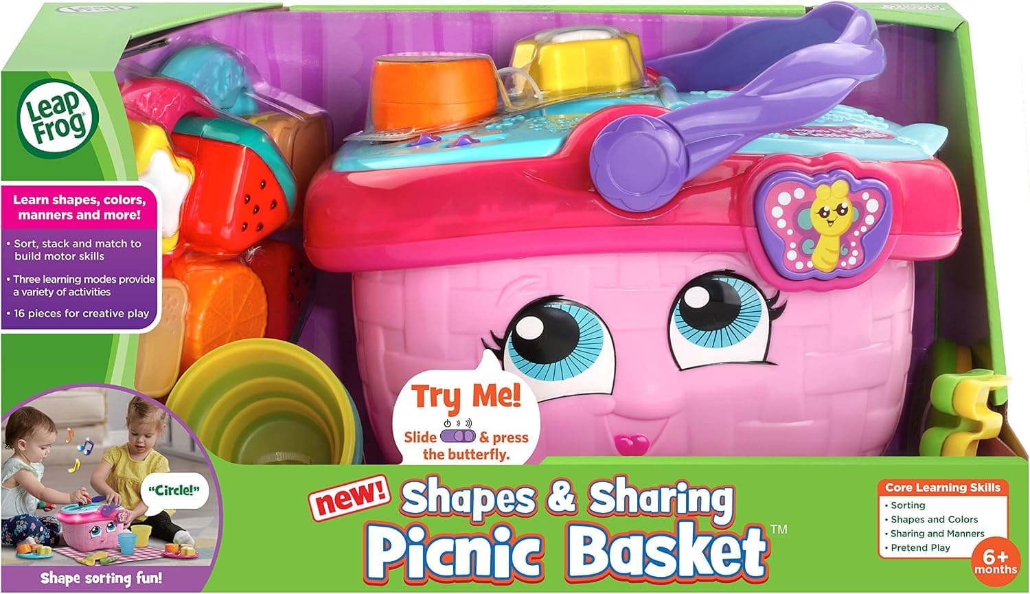 Cesta de picnic LeapFrog Shapes and Sharing, rosa - imagen 5