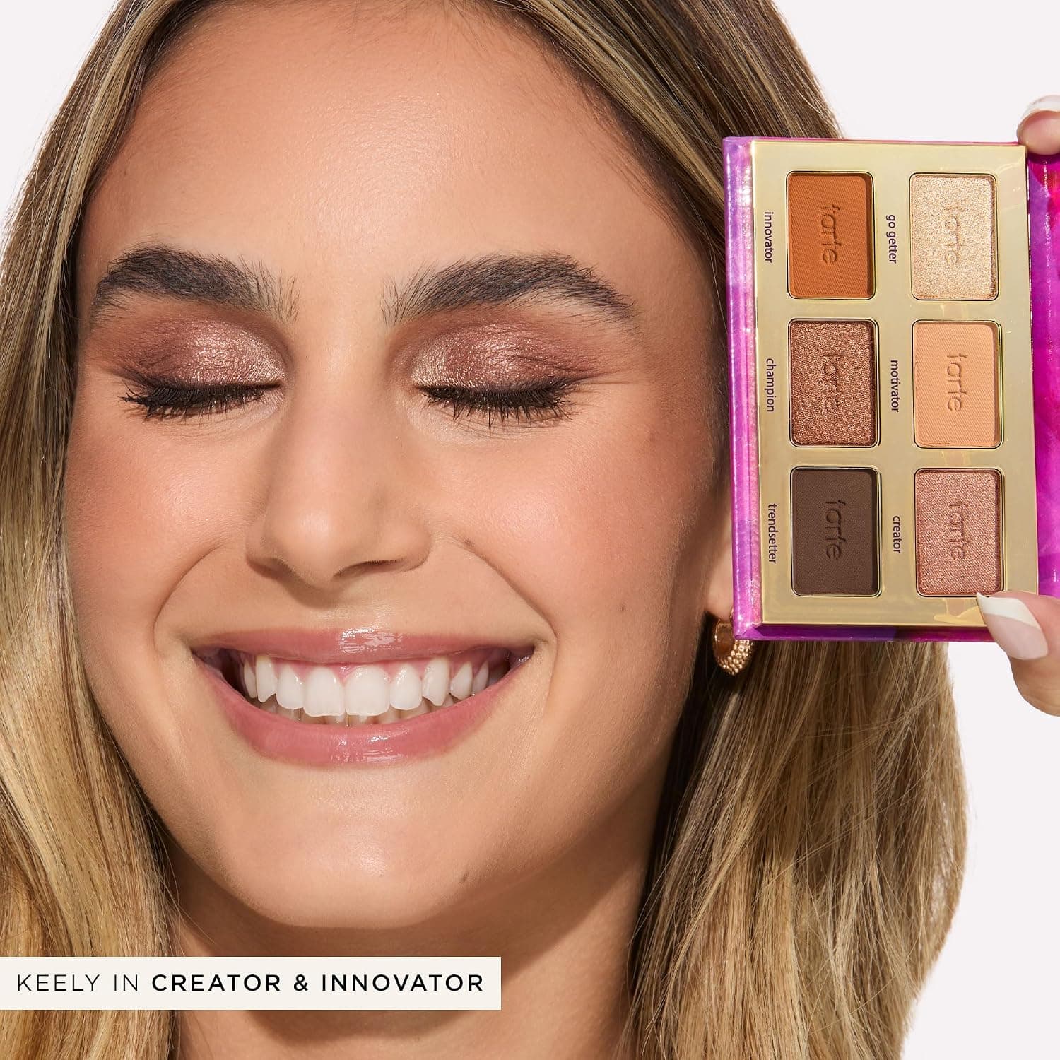 tarte tartelette in bloom mini paleta de arcilla amazónica – Paleta de sombras de ojos con tonos bronce neutros brillantes y mate, pigmento de larga duración, fórmula ligera difuminable, libre de crueldad animal - imagen 2