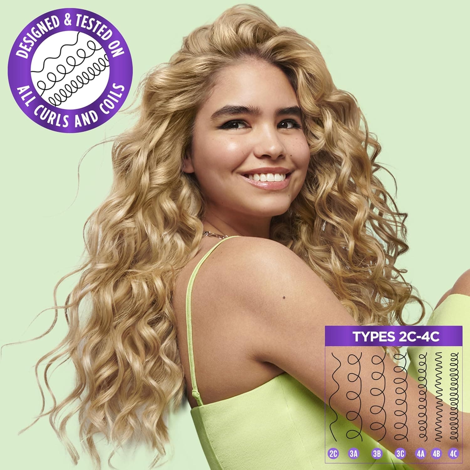 Garnier Fructis Method for Curls Mascarilla Capilar Rellenadora de Humedad para Cabello Rizado con hasta 13% de Complejo de Hialurónico, Diseñada y Probada para Rizos y Espirales 2C a 4C, 12.5 fl oz - imagen 6