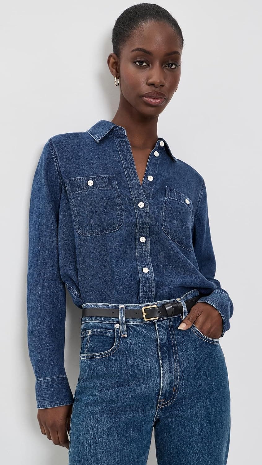 Camisa Clásica de Chambray Tried and True Faherty - vista alternativa
