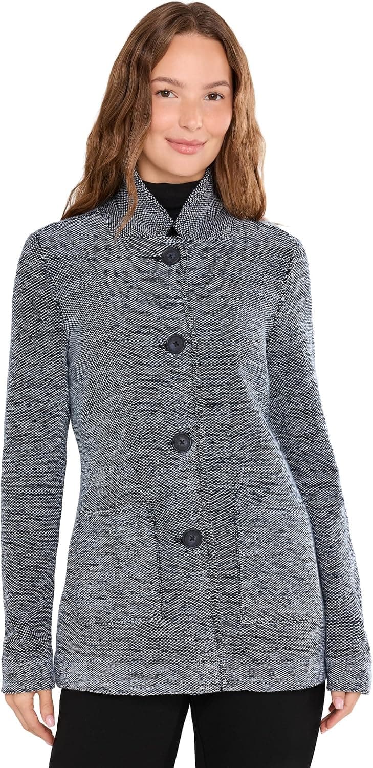 NIC+ZOE Tweed Stitch Sweater Jacket