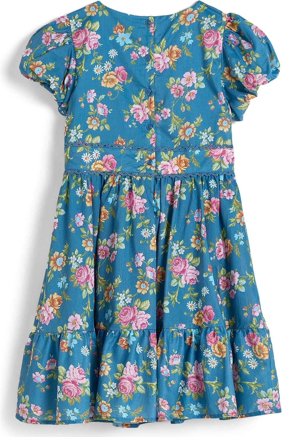 Vestido floral azul Janie and Jack (niño pequeño/niño/niño grande) - vista alternativa